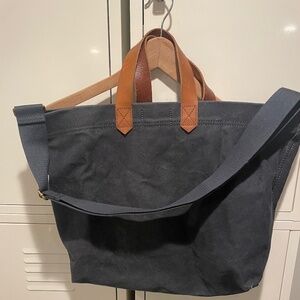 Madewell navy canvas bag